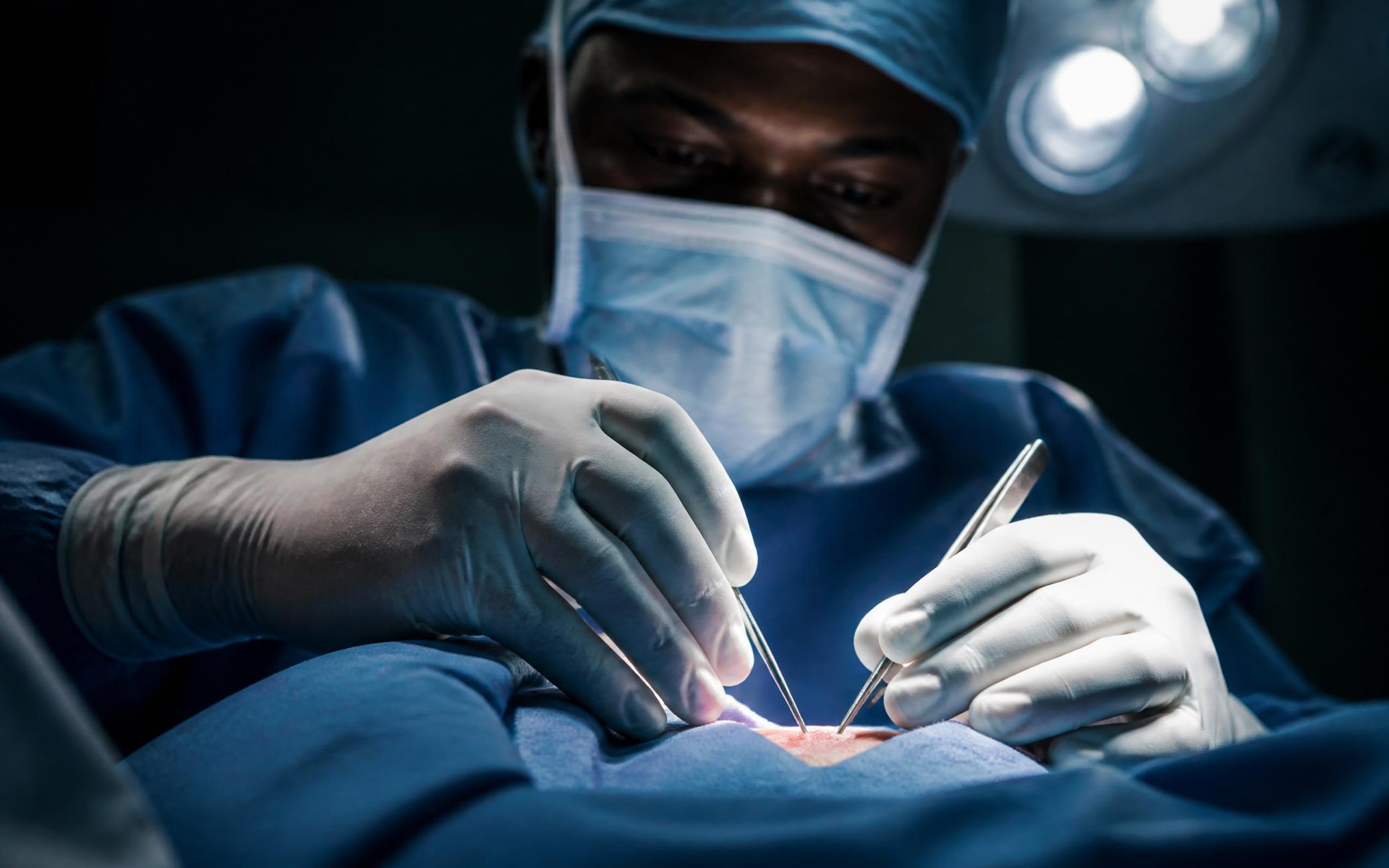 Surgical team at work